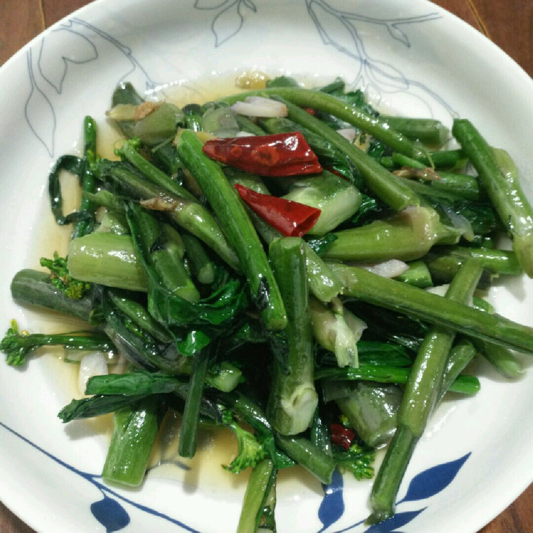 爆炒紫菜苔的做法