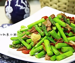培根炒芦笋【Mosquito私家小厨】的做法