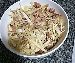 高笋子姜肉丝的做法