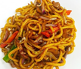 黑椒牛肉乌冬面的做法