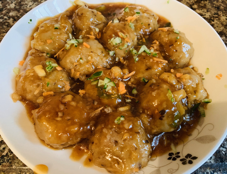 香菇藕圆的做法