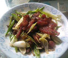 葱爆腊肠的做法