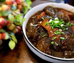五花肉烧红薯圆#安庆特色菜#的做法