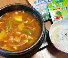 #轻食季怎么吃#热腾腾大酱汤的做法