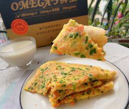 10分钟快手早餐~葱花鸡蛋饼的做法