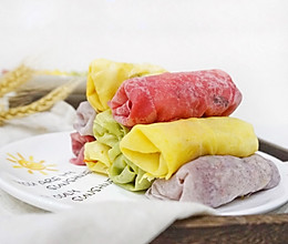 好看又好吃的五彩春饼#憋在家里吃什么#的做法