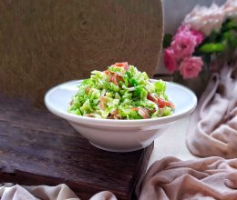 腊肠炒牛心包菜#初夏搜食#的做法