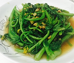 蒜香油菜花的做法