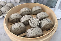 黑芝麻牛奶馒头的做法