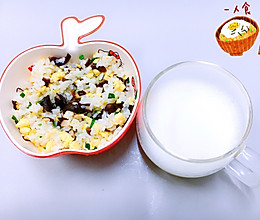 菌菇炒饭的做法