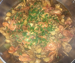 牛蛙什锦煲的做法