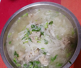 萝卜丝丸子汤的做法