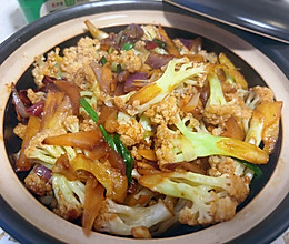 干锅花菜的做法