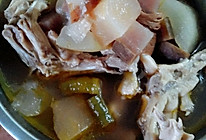 东瓜萝卜鸭掌汤的做法