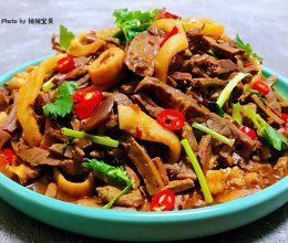 #刘畊宏女孩减脂饮食#爆炒羊杂的做法
