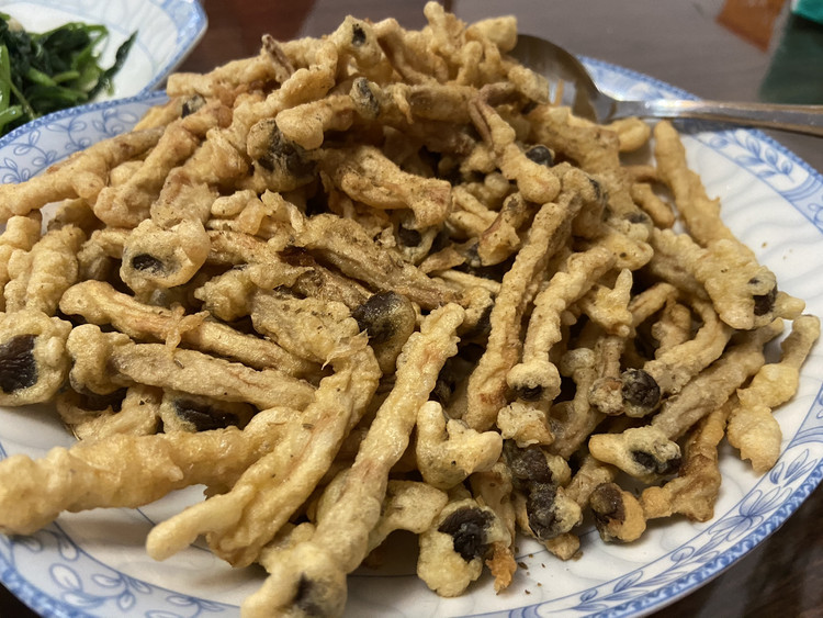 干炸蟹味菇的做法