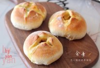 全麦芝士熔岩培根面包的做法