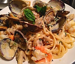 白酱海鲜意大利面的做法