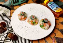 【低脂低卡】什锦蟹柳水晶包！#让每餐蔬菜都营养美味#的做法