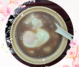 非常适合女性的甜品——红豆、鸡蛋、糍粑羹的做法