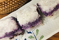 口感软糯.糯米紫薯红豆糕的做法