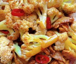 小炒花菜的做法