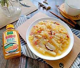 海米白菜#太太乐鲜鸡汁蒸鸡原汤#的做法