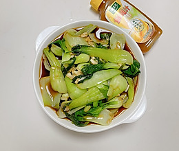 #鸡汁入家宴 感恩正当“食”#凉拌上海青的做法