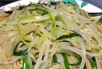 豆芽炒肉丝的做法