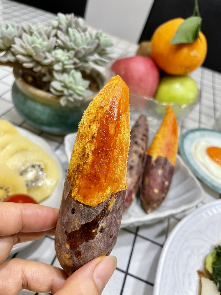 香喷喷的烤红薯（超简单空气炸锅版）的做法