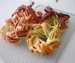 #奶香四溢 暖锅佳味#好吃又好看的双色奶酥面包的做法