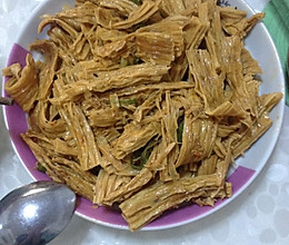素炒腐竹的做法