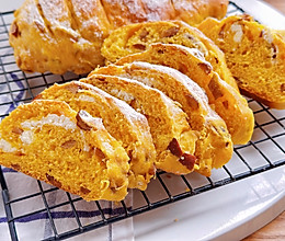 免揉南瓜红枣面包的做法