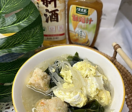 #鸡汁入家宴 感恩正当“食”#萝卜丝虾丸汤的做法