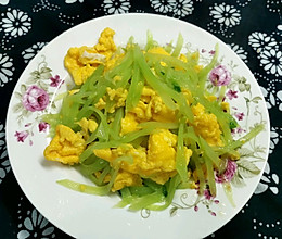 #流感季饮食攻略#鸡蛋炒莴笋丝～的做法
