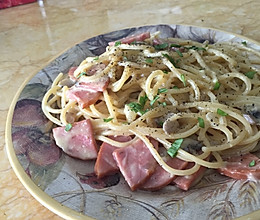 奶油火腿意大利面的做法