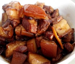 不腻的肥肉 红烧肉配小米饭的做法