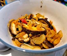 菇菇炒海米的做法