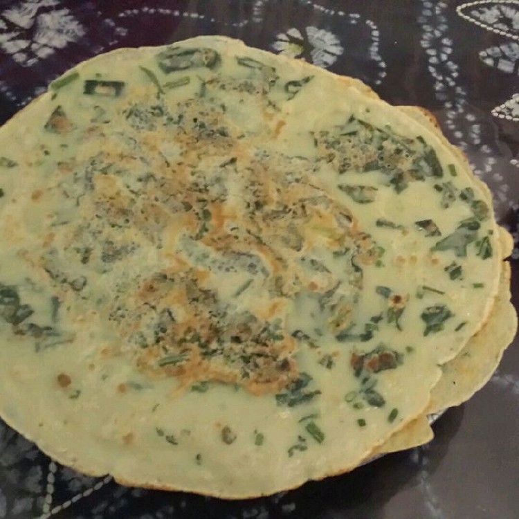 快手健康早餐--薯叶软饼的做法
