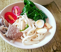 #福临门鲜爽见面#菌菇青菜清汤挂面的做法