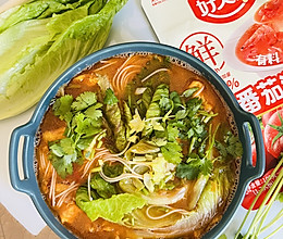 #立冬第一补#鲜番茄汤料鸡蛋面的做法
