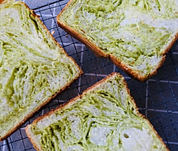 抹茶大理石吐司：基础款中的高级感的做法