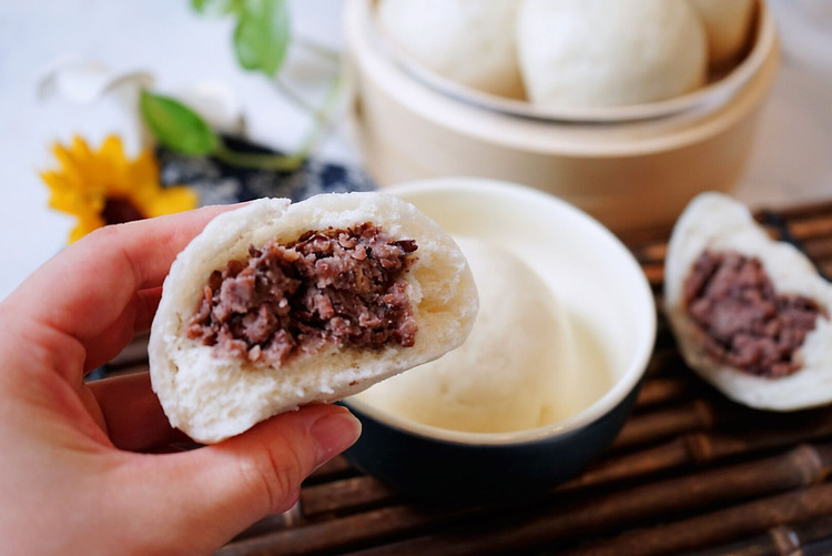 自制绵香豆沙包的做法