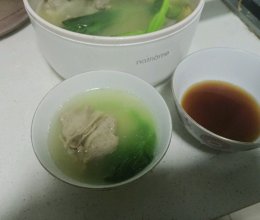 鸡毛菜排骨汤的做法