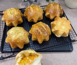 鸡肉芝士星钻—鸡排芝士馅嘎嘎香！（12个8角模具）的做法