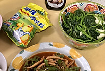 #做饭吧！亲爱的#爆炒青椒鱿鱼丝的做法