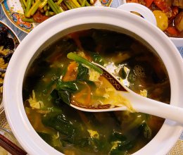 芙蓉鲜蔬汤（边角料版本）的做法