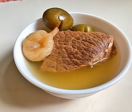青橄榄瘦肉水的做法