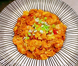 豆腐虾仁抱蛋的做法