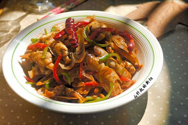 佐酒之菜肴--辣炒蛏子的做法